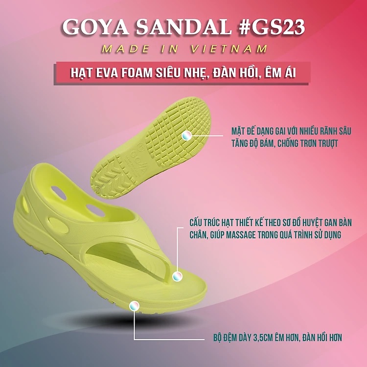 [HOT] Dép Thể Thao Cao Cấp Goya Sandal GS23 - Màu Neon