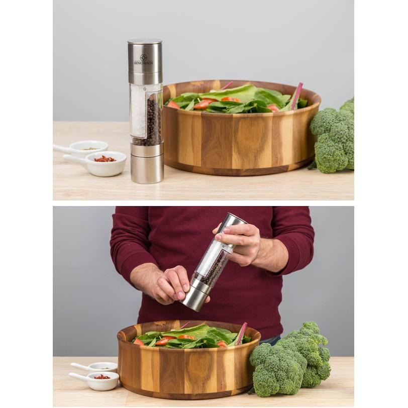 Máy xay tiêu cầm tay 2in1 inox 304 - AsiaMart