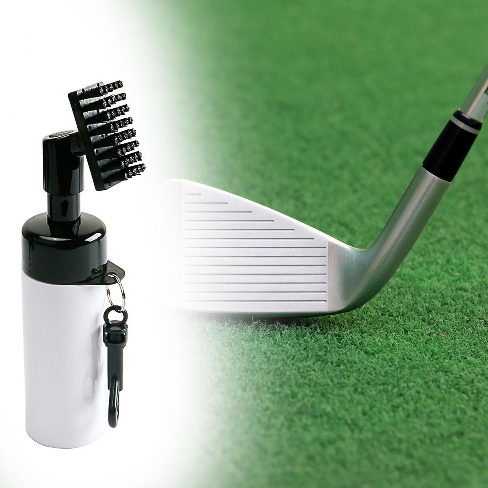 Golf Club Cleaner Brush with Water Bottle Portable Golf Cleaning Brush Spray