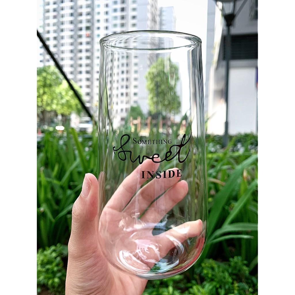 Cốc sinh tố Sweet - Ly cốc thủy tinh chịu nhiệt cao cấp Borosilicate k chì, hàng xuất Âu