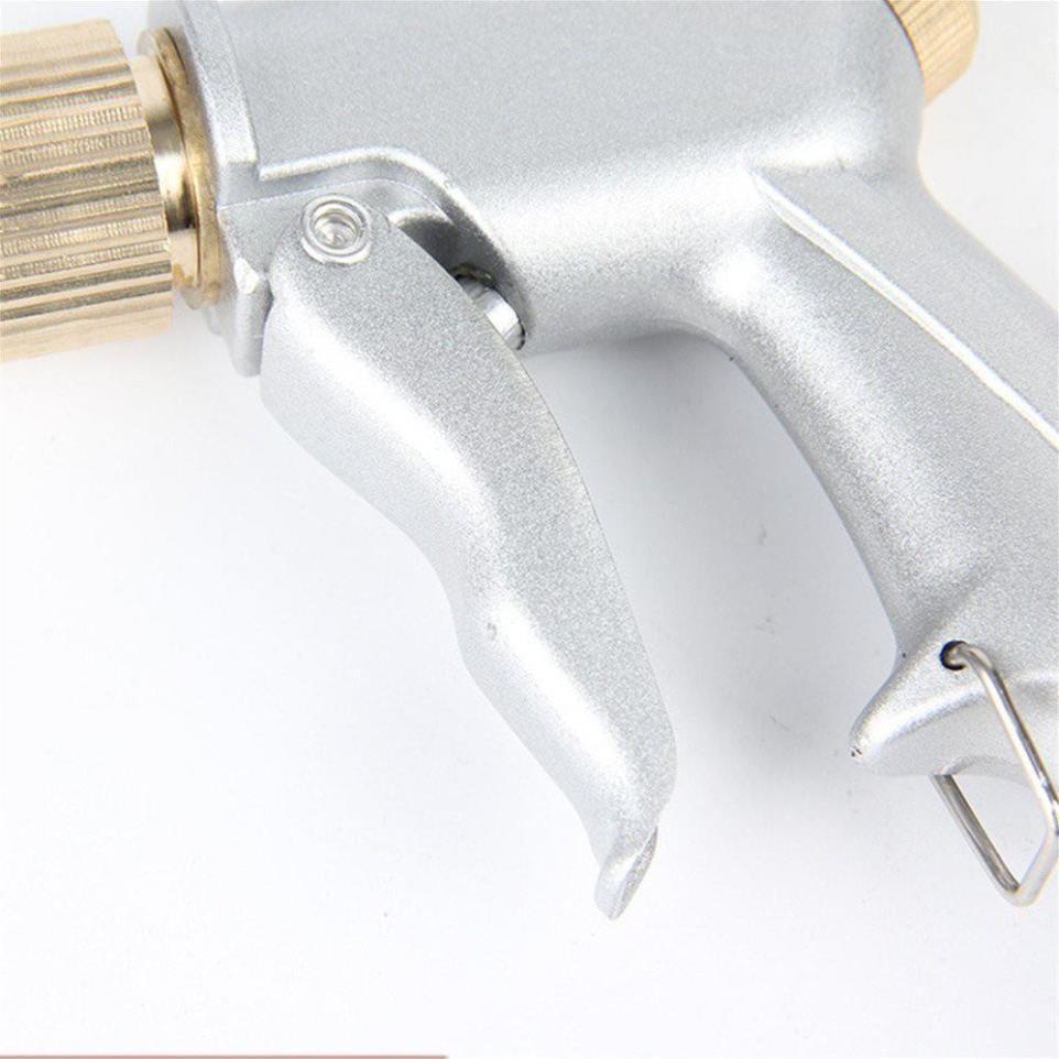 Bộ vòi xịt nước tưới cây đa năng tăng áp lực nước kèm dây tưới dạng lò xo co dãn 701814 loại 10m TL