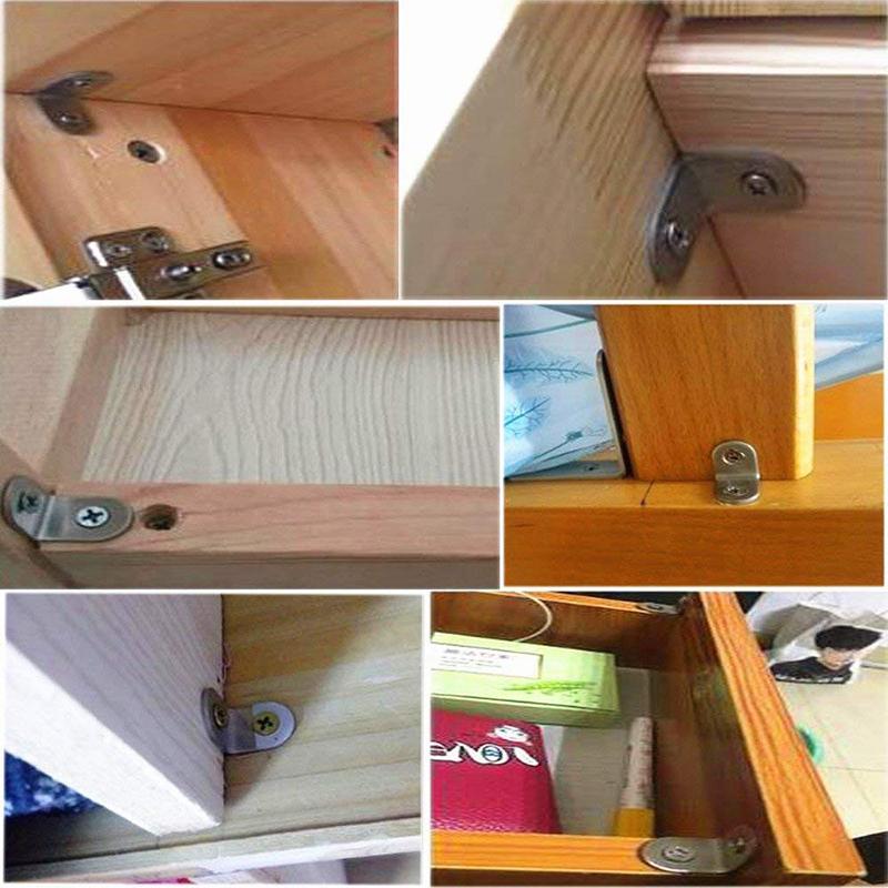 Set 10 Đai Ốc Góc Chữ L 90 Độ Bằng Thép Không Gỉ