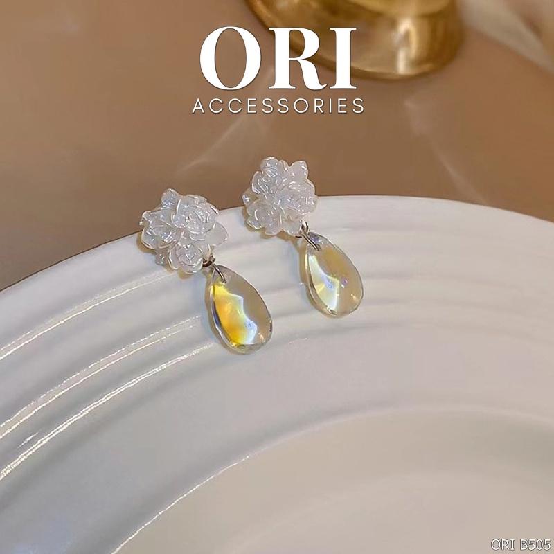 Bông tai nữ hoa hồng Rosabella sang trọng ORI ACCESSORIES B505