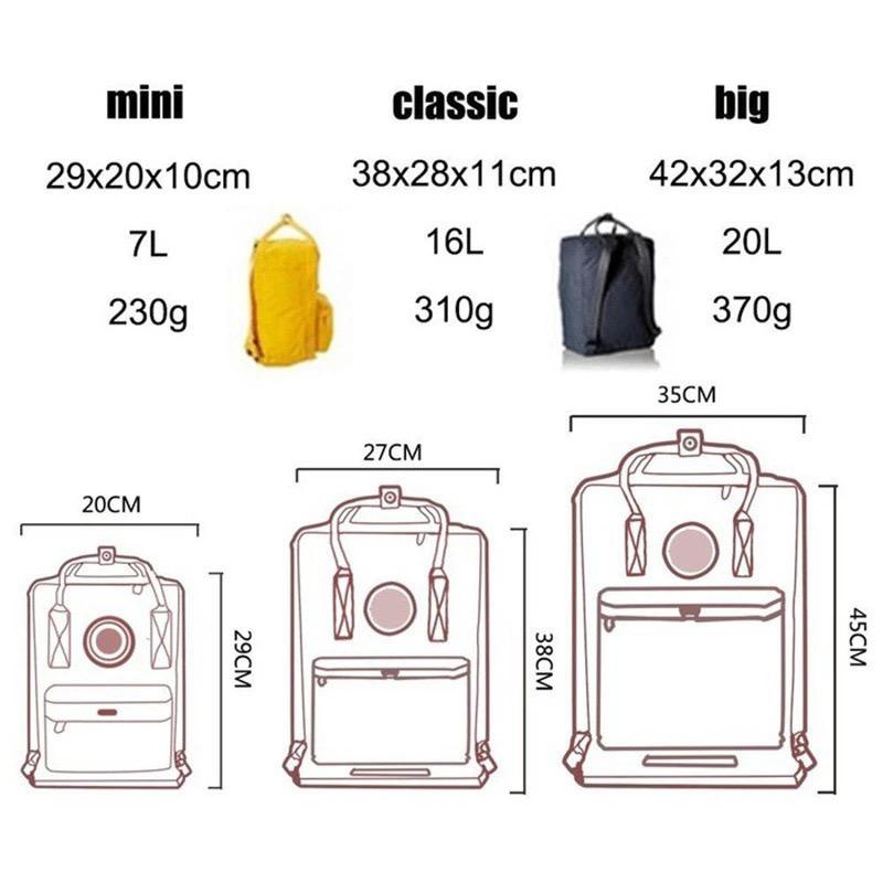 Cáo Ba Lô Fjallraven Học Cổ Điển Thiết Kế Ken Lưng Cho Nữ Trẻ Em Học Kạn Túi Thiết Kế
