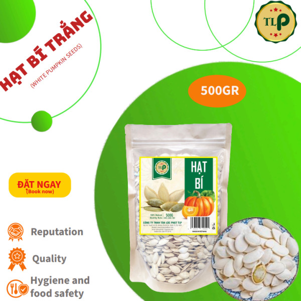 500G HẠT BÍ TRẮNG CHẮC HẠT SIZE TO THƠM NGON - ĂN VẶT