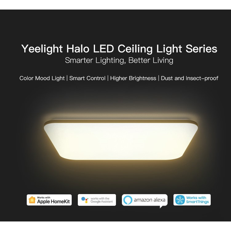 ĐÈN LED ỐP TRẦN THÔNG MINH XIAOMI YEELIGHT HALO 2020, YLXD49YL, 930X630 MM, 100W, RGB 16 TRIỆU MÀU, HỖ TRỢ APPLE HOMEKIT