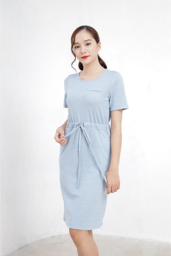 Đầm thun cổ tròn nữ Callia Izzy