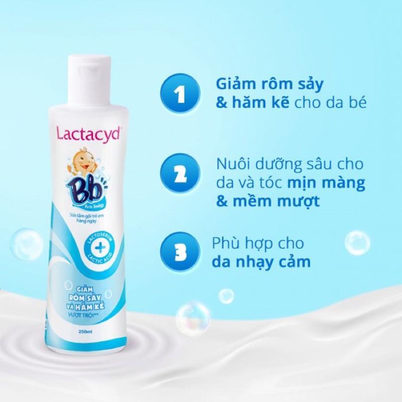 LACTACYD BB-SỮA TẮM RÔM SẢY CHO BÉ