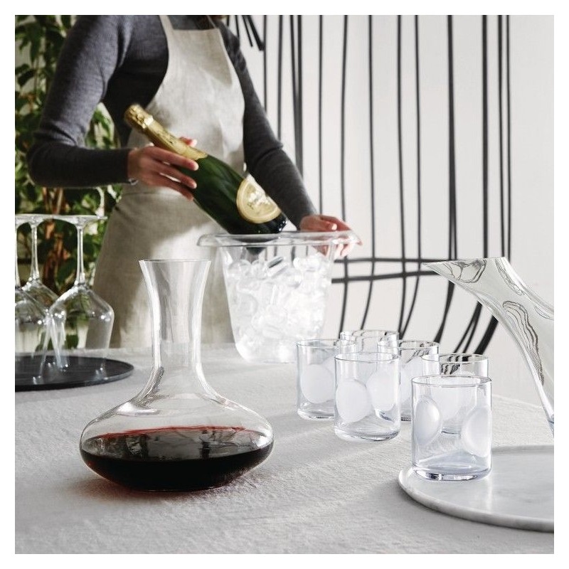 Bình Đựng Rượu Vang Decanter Chai Thủy Tinh Đựng Nước Ép Sữa Tươi Dung Tích 1600 ml Bormioli - Sản Xuất Tại Ý