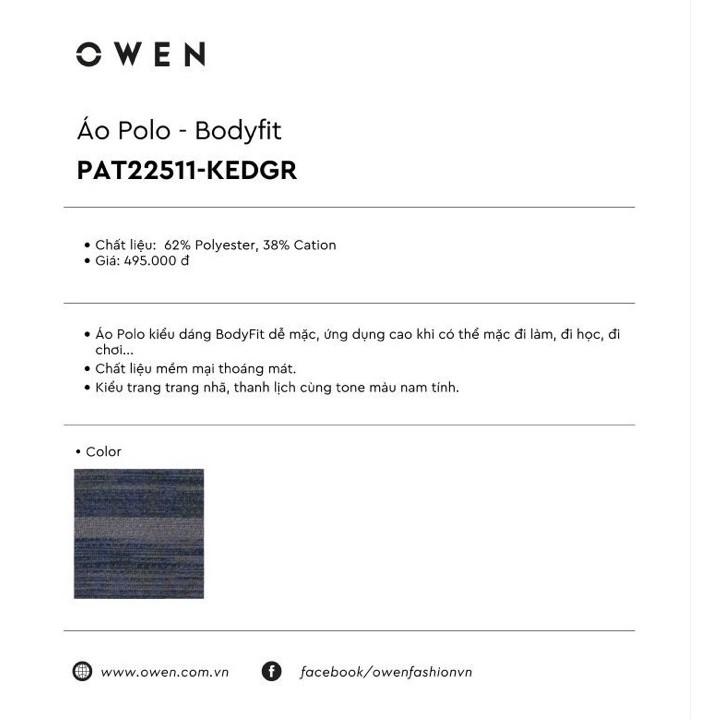 (CHÍNH HÃNG) OWEN - Áo Polo nam ngắn tay Owen 20290 - Áo thun có cổ nam