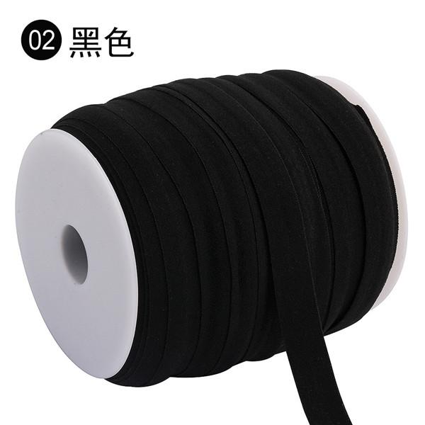 100m * 15mm Thun viền dây Đồng Màu Sáng Bóng Gấp Gọn Trên Thun KẺ THÙ Spandex Ban Nhạc Trẻ Em Dây Buộc Tóc dây đeo đầu Đầm Viền Ren May