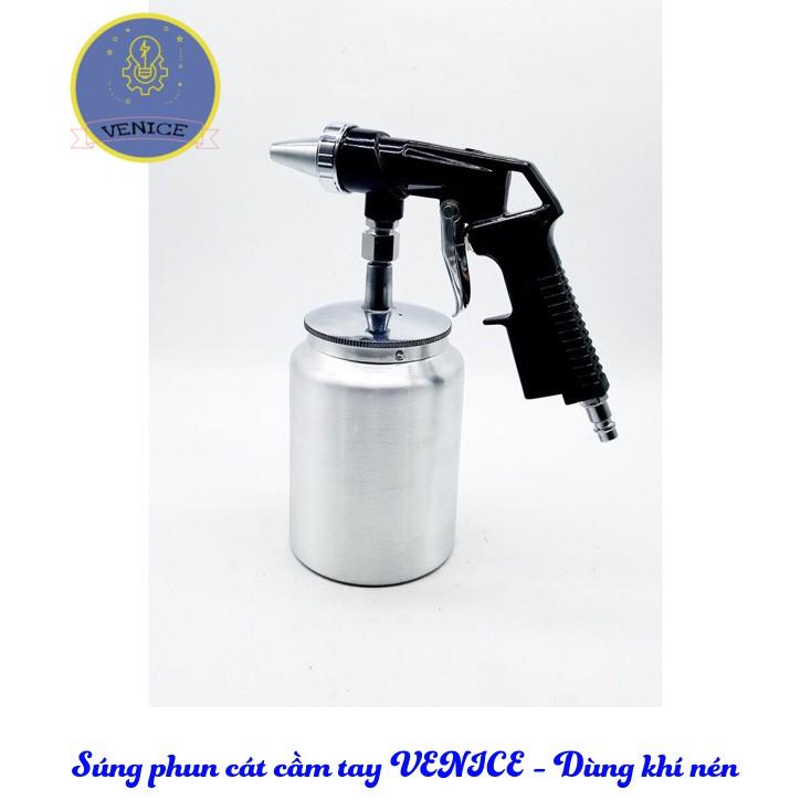 Dụng cụ phun cát cầm tay - Dùng khí nén