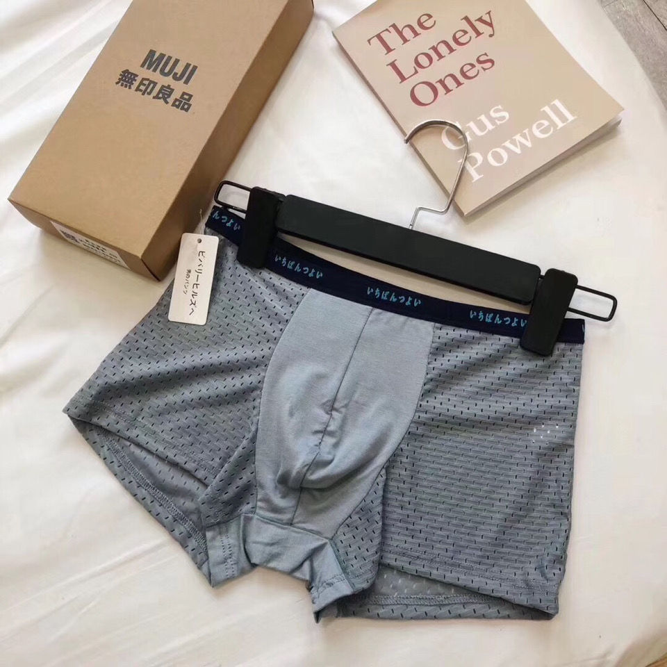 Hộp 5 Quần Lót Nam Đùi Thông Hơi Siêu Đẹp – Thoáng Khí, Êm Ái, Phong Cách Nhật Bản