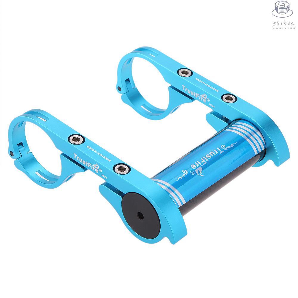 Bicycle Double Handlebar Extender with Allen Key Lamp Holder for Bicycle Lights Flashlights