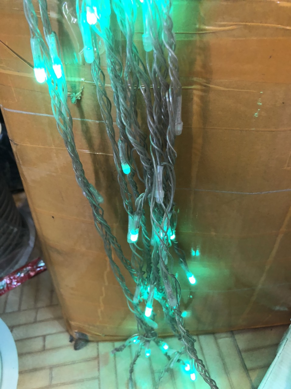 Đèn led mành 3x3 màu xanh lá