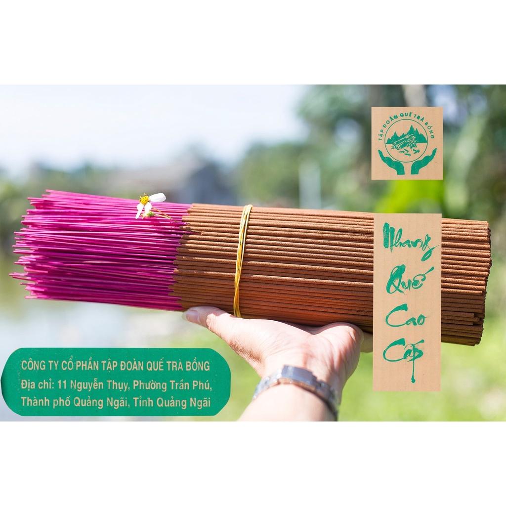 Nhang Quế Trà Bồng Đặc Biệt Size 30/38cm 1Kg - Nhang Quế Quảng Ngãi - Nhang sạch tự nhiên