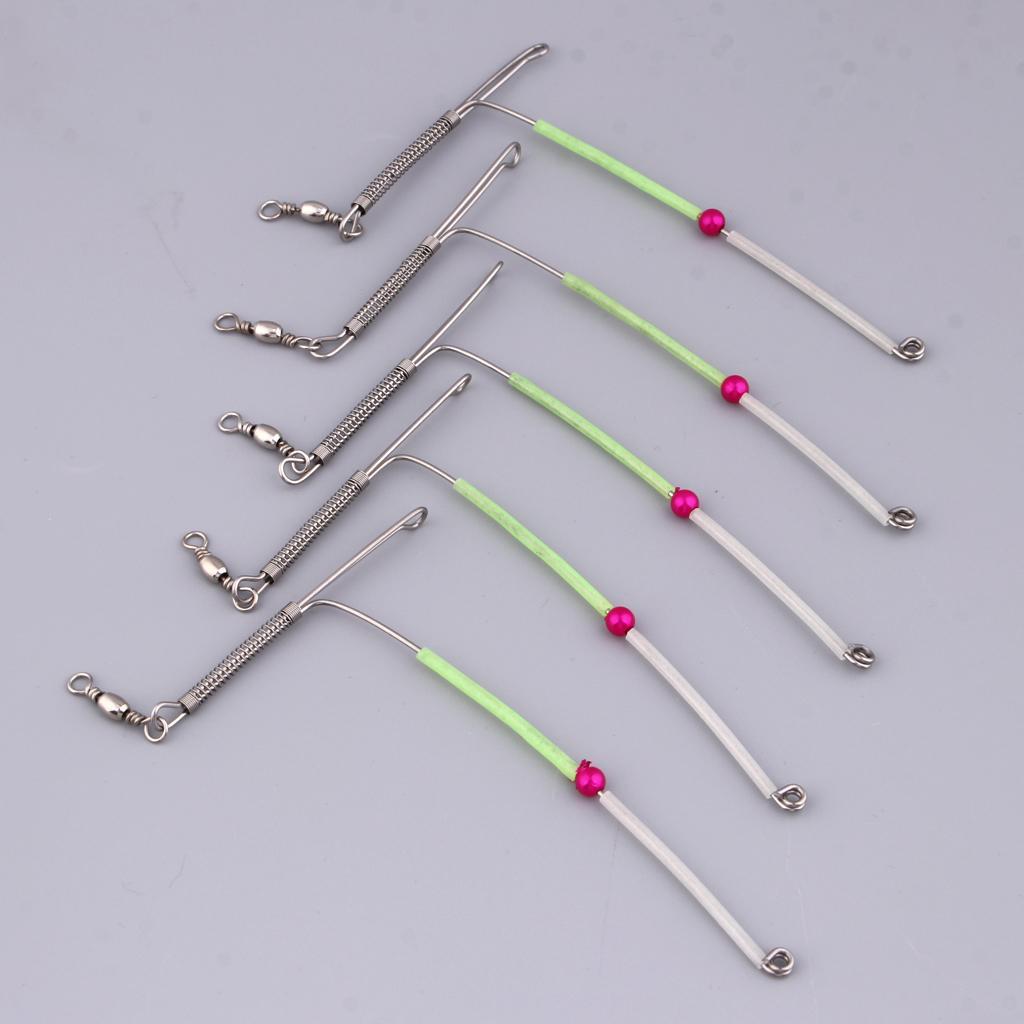 Pack of 5pcs Bent Booms Stainless Steel Anti- Booms w/ Swivel Rig Tube