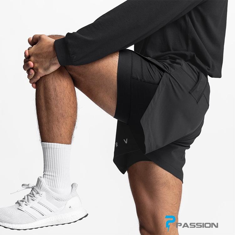 Quần short thể thao 2 lớp có túi trong ASRV Z248