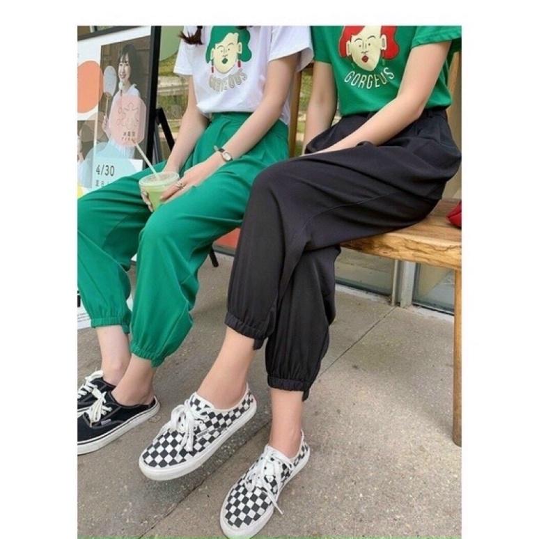 Quần baggy gấu lệch HOT TREND 2021 Quần jogger cá tính, năng động, trẻ trung cho mọi chị em