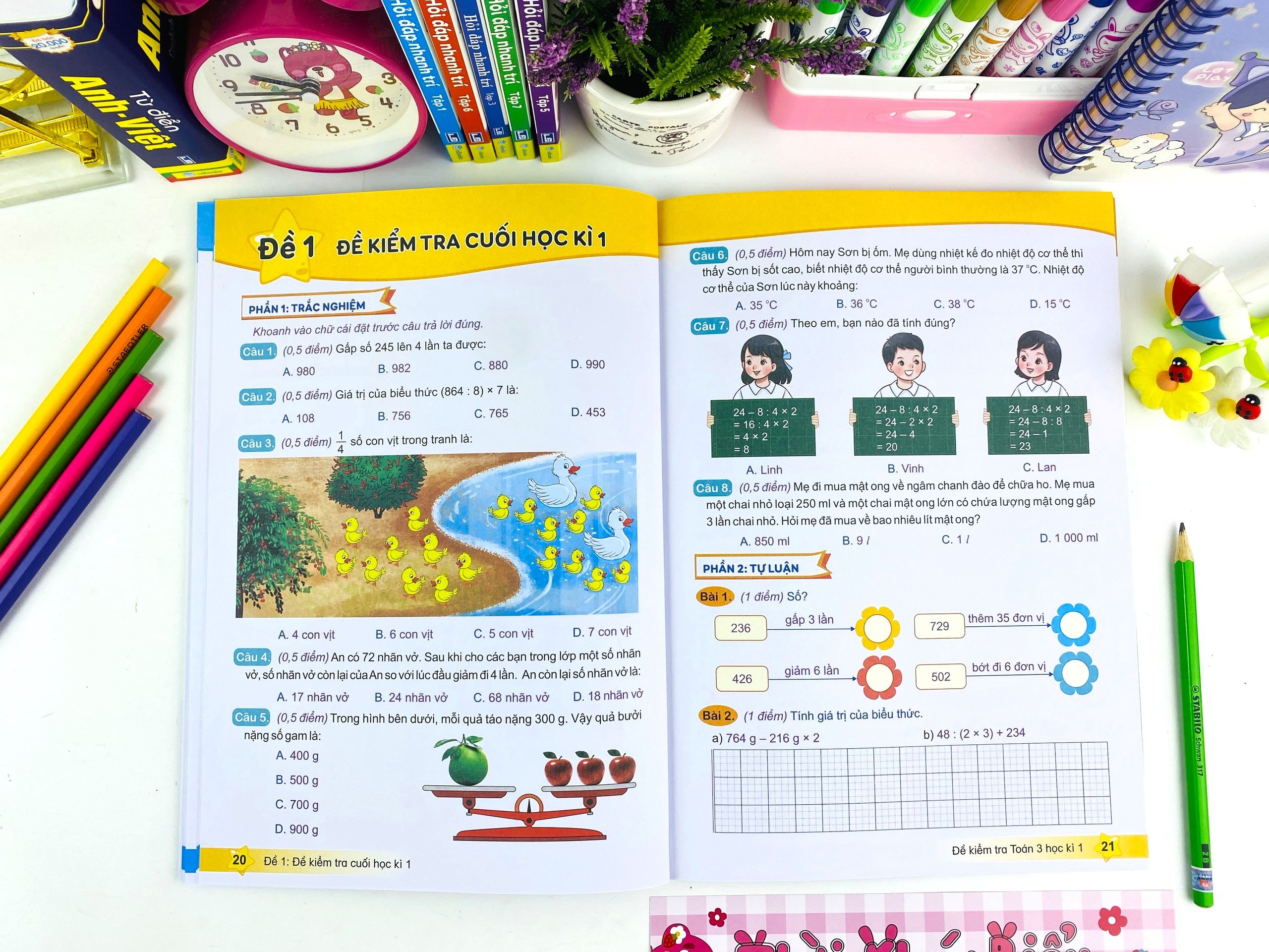 Sách - Đề Kiểm Tra Toán 3 - Biên soạn theo CT GDPT mới - Kết Nối - ndbooks