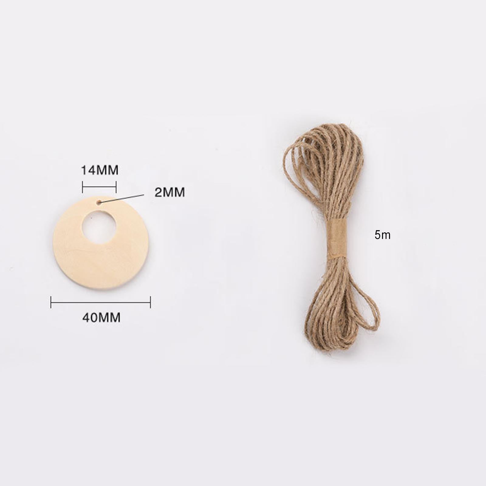 Wooden Christmas Tree Hanging String Decoration Ornament DIY Craft Jewelry