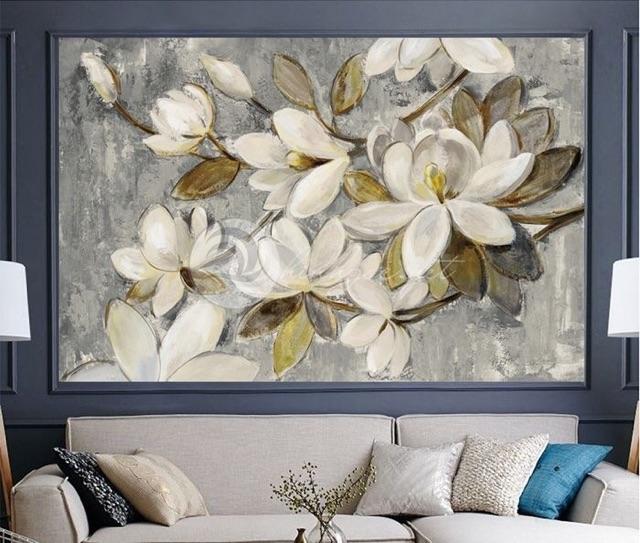 Tranh CANVAS mẫu hoa kt 50*80