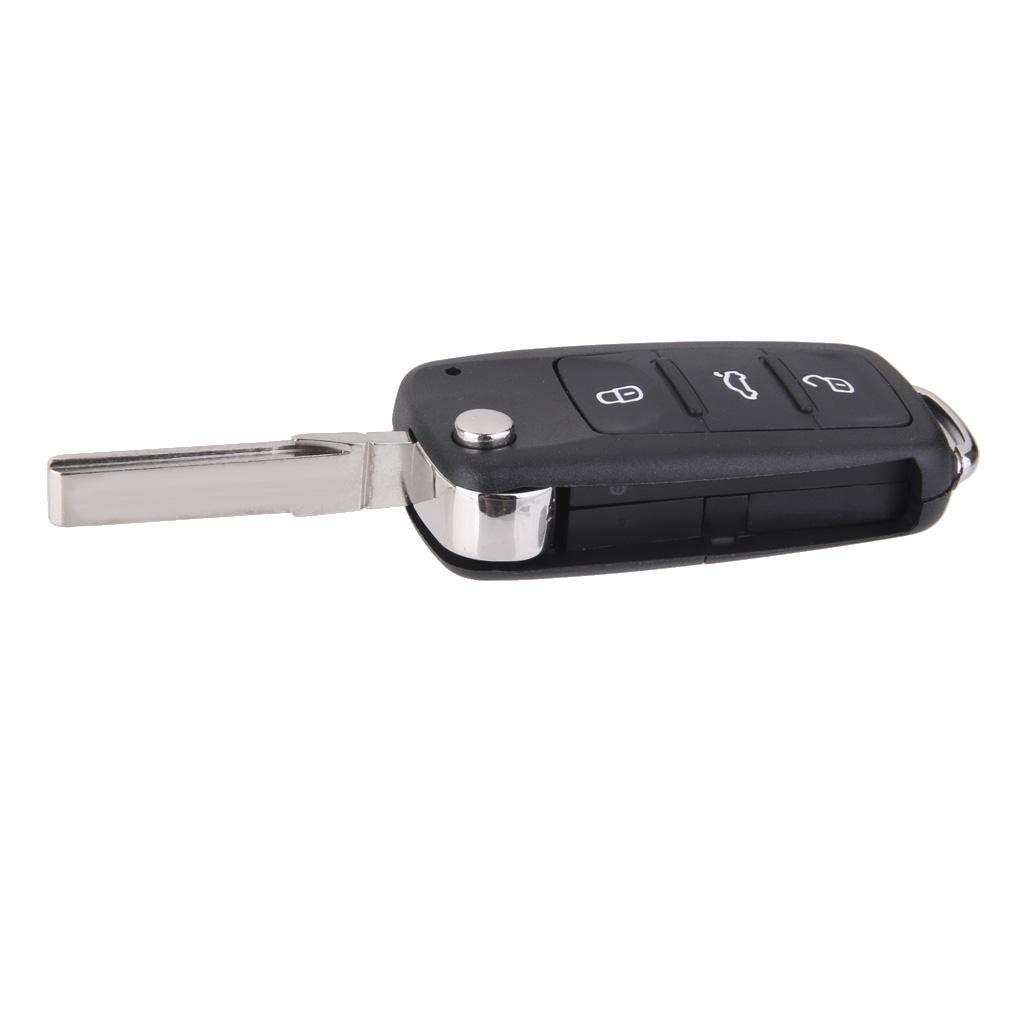 Car Entry Remote 3 Button Key Fob Case Shell For  GOLF MK6
