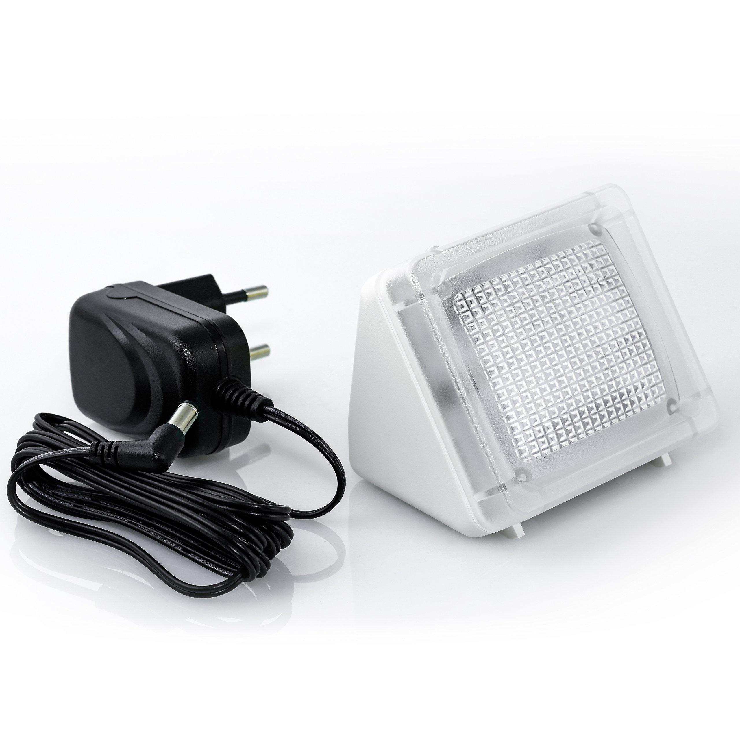 Bảo mật - Tv Dock, Anti -frauning - PRESSIATION SIMALUATION - LED với 20 màu, 3 chương trình, cảm biến ánh sáng và bộ đếm thời gian