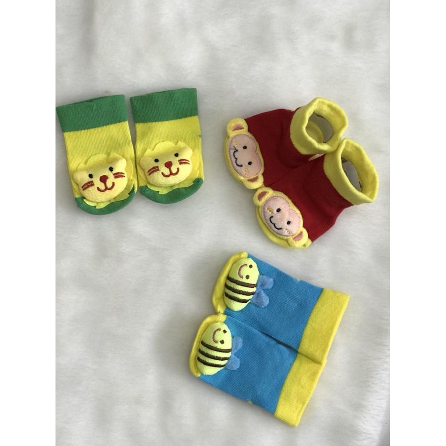 Combo 3 đôi vớ - tất hình thú cho bé Giao màu và mẫu ngẫu nhiên