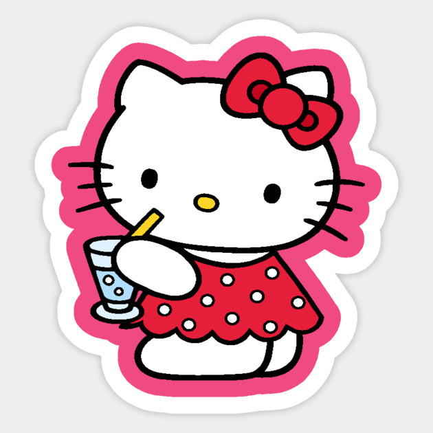 Sticker Hello Kitty set 30 ảnh decal hình dán