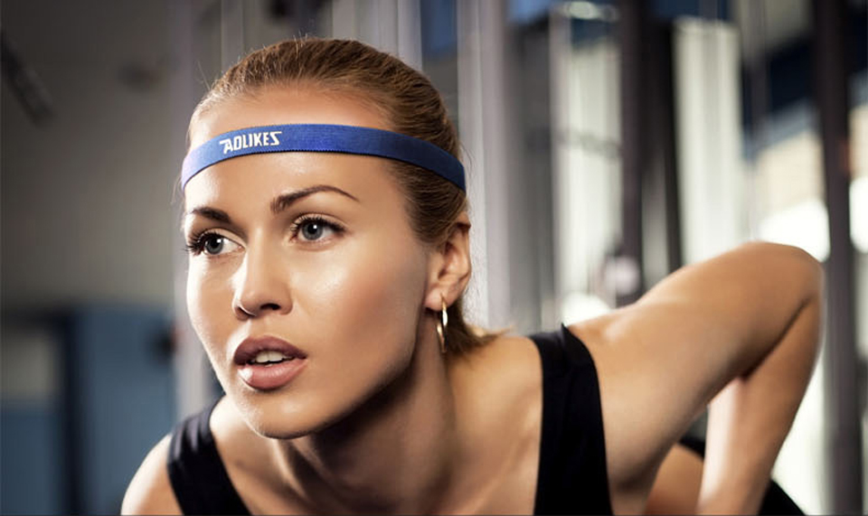 Băng Trán, Băng Đô Chặn Mồ Hôi Thể Thao Nam Nữ Sport Anti-Slip Sweatband AOLIKES YE-2101 - Hàng Chính Hãng