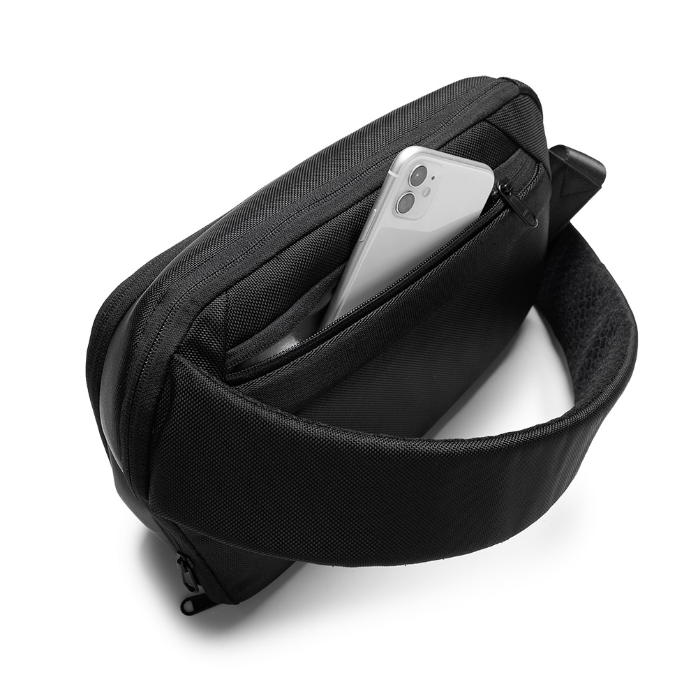 Túi đeo chéo đẳng cấp, hiện đại KINGBAG ORI 9.7”, nhiều ngăn, chống trộm vải kháng nước tốt, khóa YKK, màu đen - Hàng chính hãng