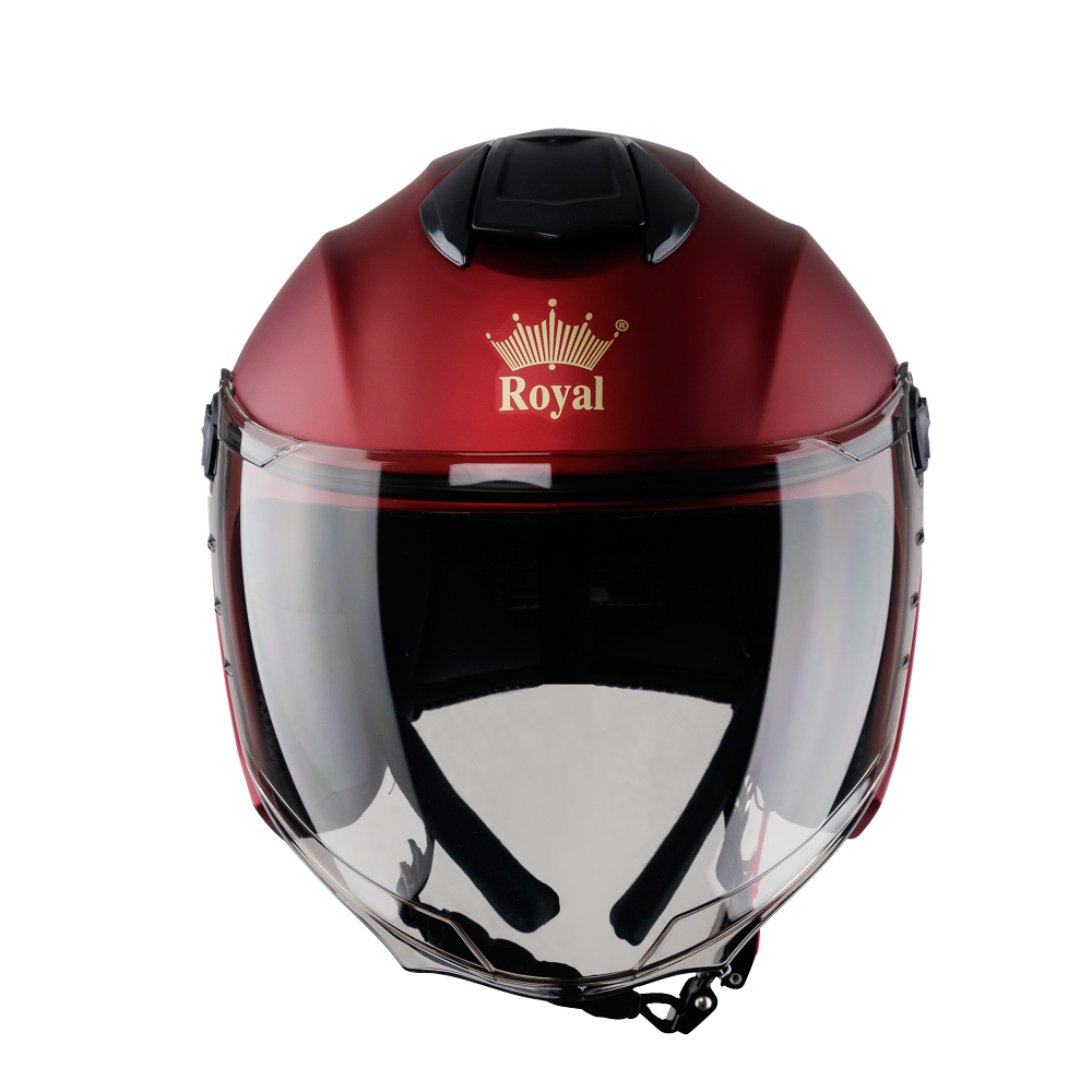 Nón Bảo Hiểm Royal XH01K Trơn Đỏ Đô