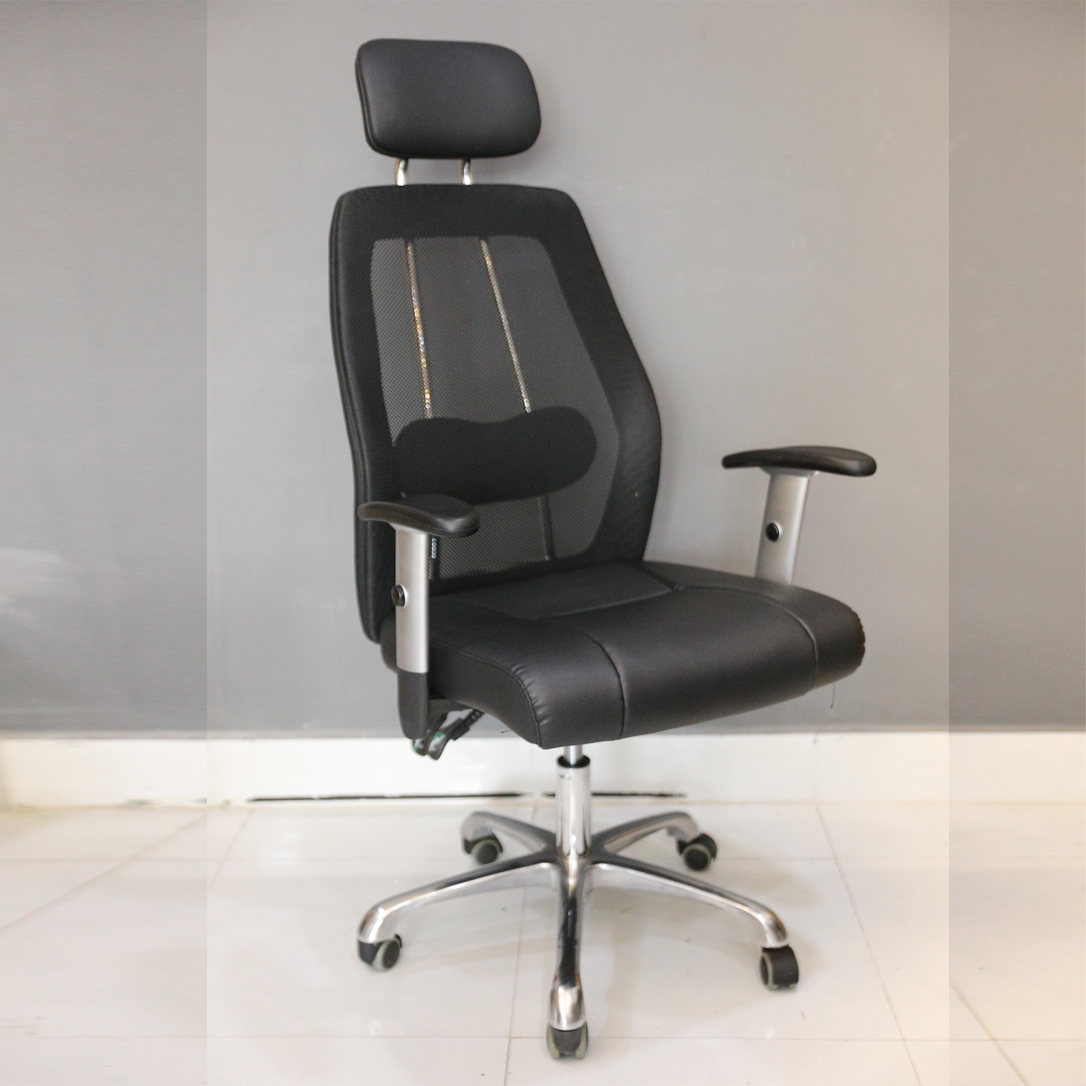 Ghế Lưới Văn Phòng Thư Giãn Lưng Cao &amp; Ngả Lưng, Gác Tay Nâng Hạ Thông Minh, Chân Nhôm Hơp Kim 303NEW