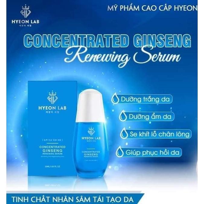 Concentrated Ginseng Renewing Serum|| Serum nhân sâm Hyeon Lab|| Với  dưỡng ẩm, se khít lỗ chân lông, làm Chậm lão hóa