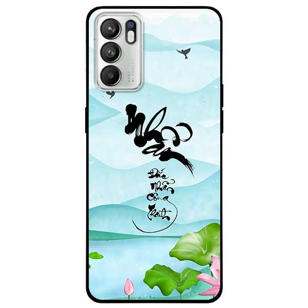 Ốp lưng dành cho Oppo Reno 6 - Reno 6 5G - Reno 6Z 5G - Thư Pháp Nhẫn