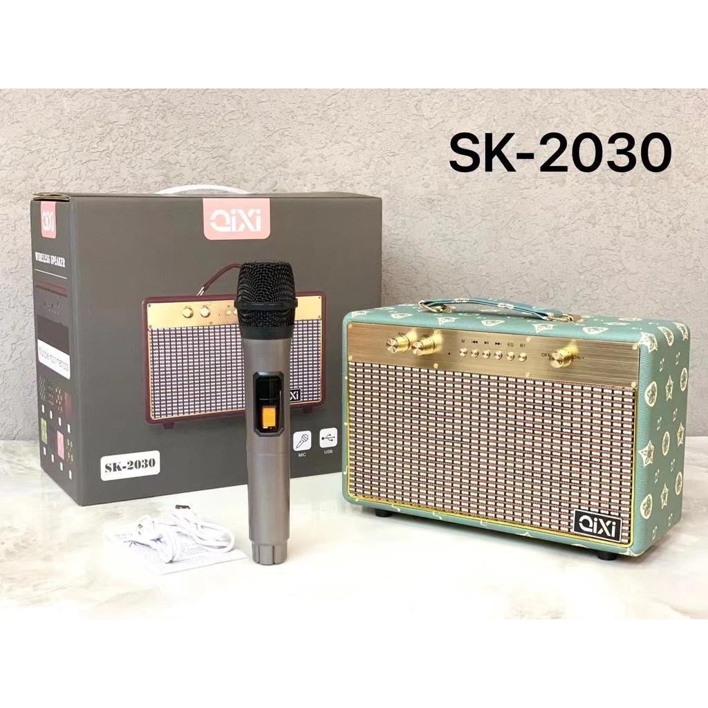 Loa Bluetooth Karaoke Qixi SK-20253 Âm Thanh Siêu Đỉnh Tích Hợp Tặng Kèm 1 Tay Mic Không Dây Cực Hay