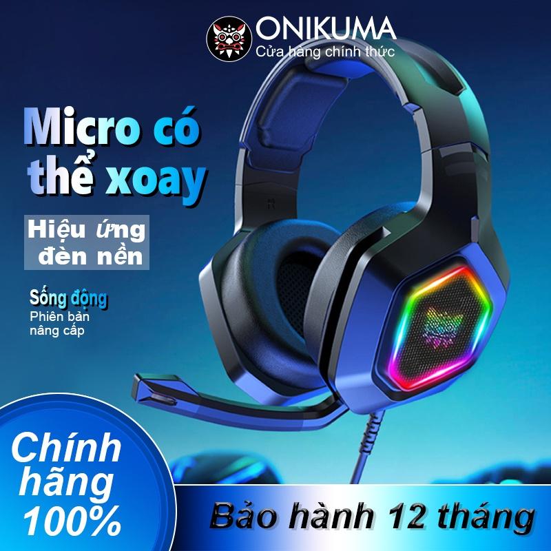 ONIKUMA K10 Tai Nghe Trùm Đầu Chơi Game Ps4 Rgb Led Cho Pc Laptop Ps4,Online [Hàng chính hãng]