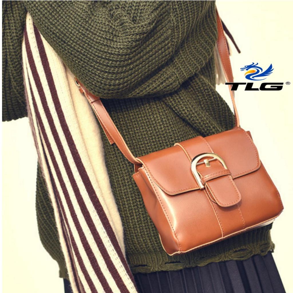 XẢ HÀNG GIÁ SỐC - Túi đeo chéo phong cách Hàn Quốc Đồ Da Thành Long TLG 208093-1