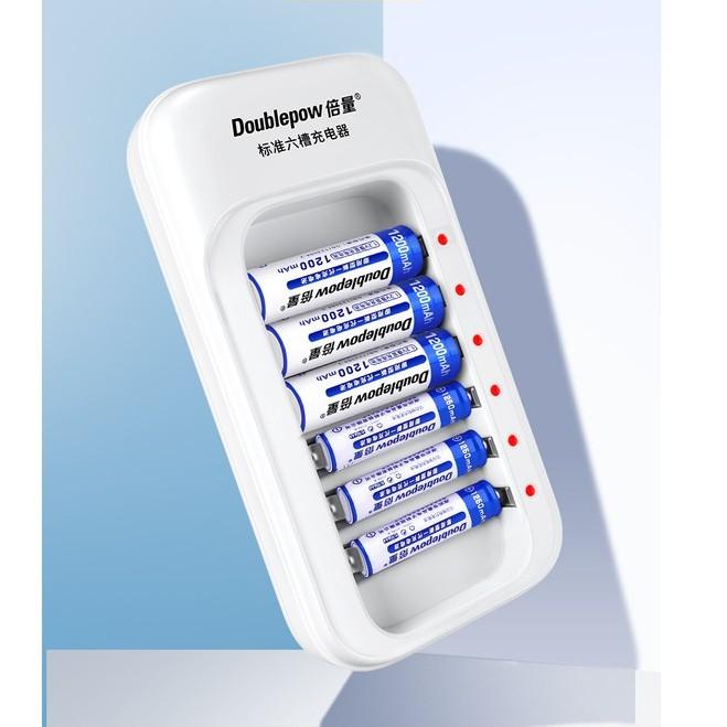 Bộ Pin Sạc AA/AAA DP-S576 Doublepow tặng kèm 12 pin sạc AA 1200mah và AAA 1250mAh