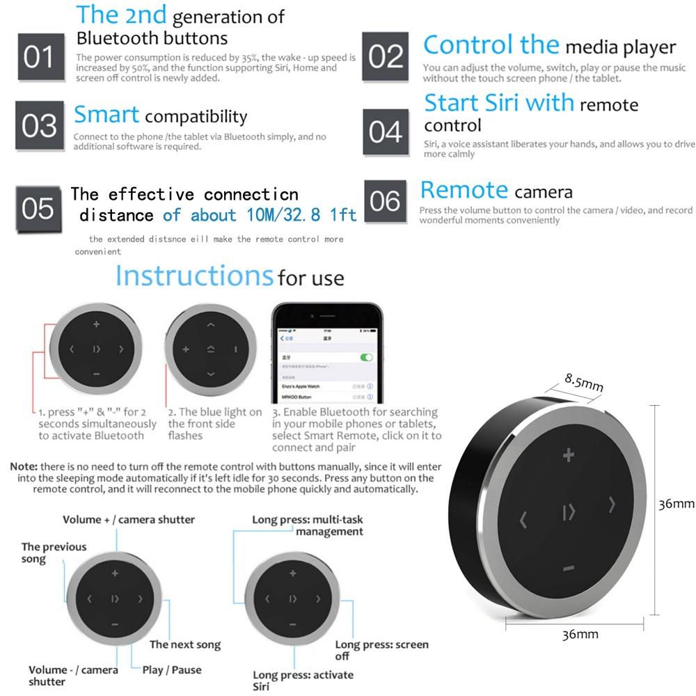 Bộ Điều Khiển Bluetooth Đa Năng Nghe Nhạc MP3 Điện Thoại Di Động Cho Xe Hơi Xe Máy