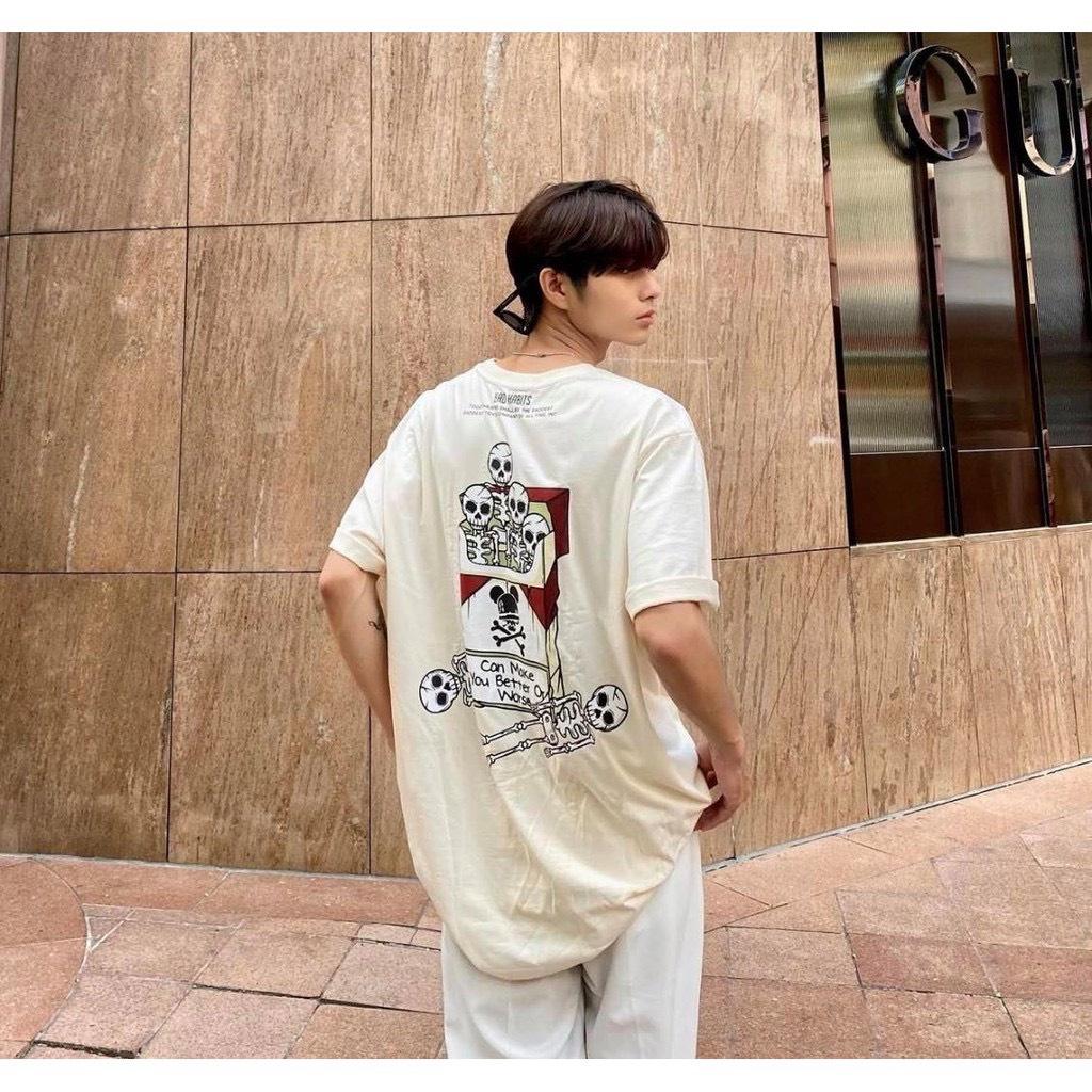 Áo thun unisex tay lỡ BAD TOBACCO || Hany shop