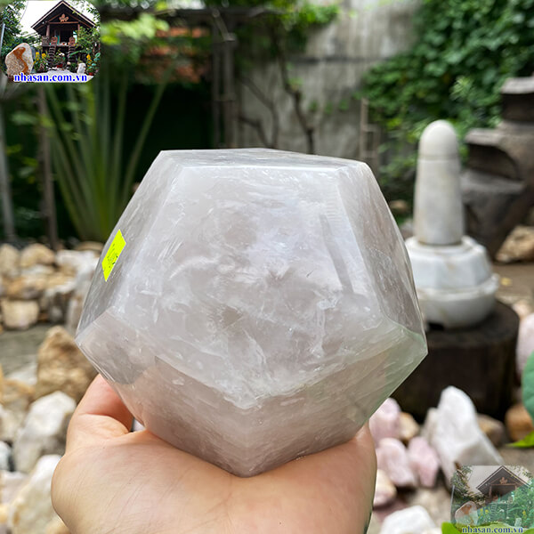 Đá thạch anh 12 mặt NHA SAN QC1187 Khơi nguồn năng lượng tích cực cho cuộc sống - 1.32 Kg