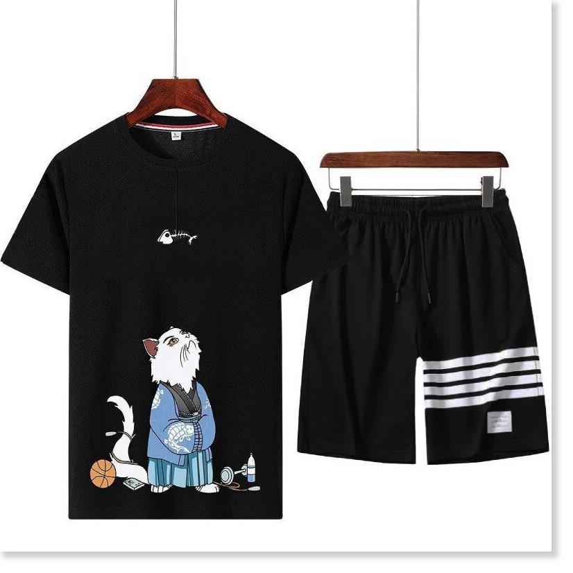 SET BỘ THUN HÈ NAM,THIẾT KẾ HỌA TIẾT SIÊU NGẦU,CHẤT LIỆU VÃI THOÁNG MÁT THỜI TRANG VINA 1HIT FASHION