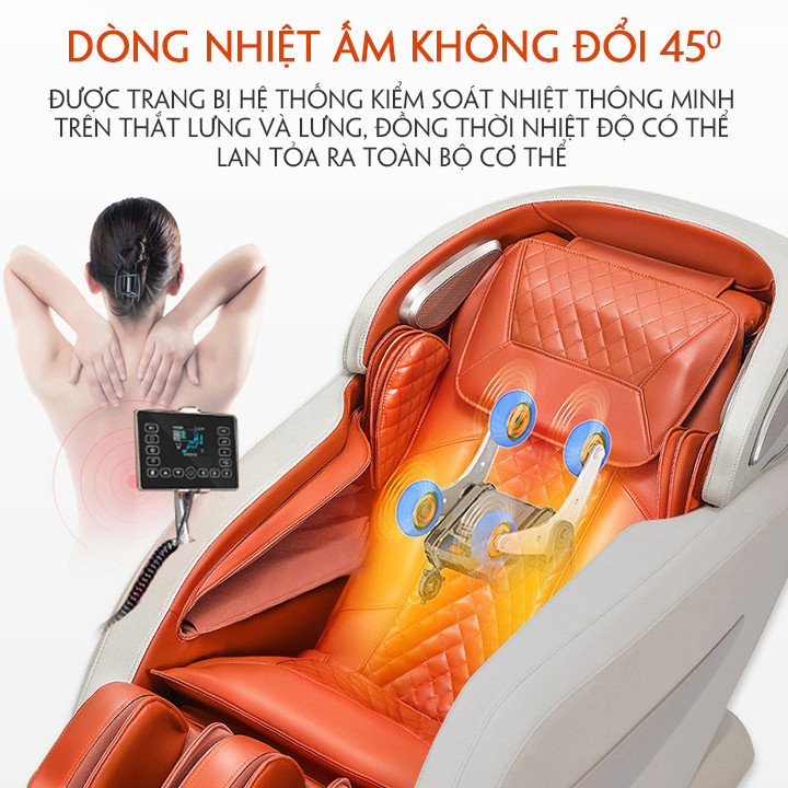 VIP - Ghế Massage Toàn Thân Luxury i10 Pro. Trục Bi Lăn Di Động. . Máy Matxa Toàn Thân Công Nghệ Nhật Bản. Tổ Hợp Các Bài Tập Massage Chuyên Sâu