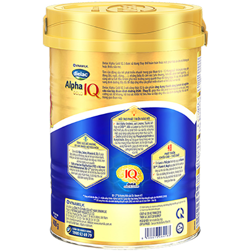 Sữa Bột Vinamilk Dielac Alpha Gold IQ Step 2 Hộp Thiếc