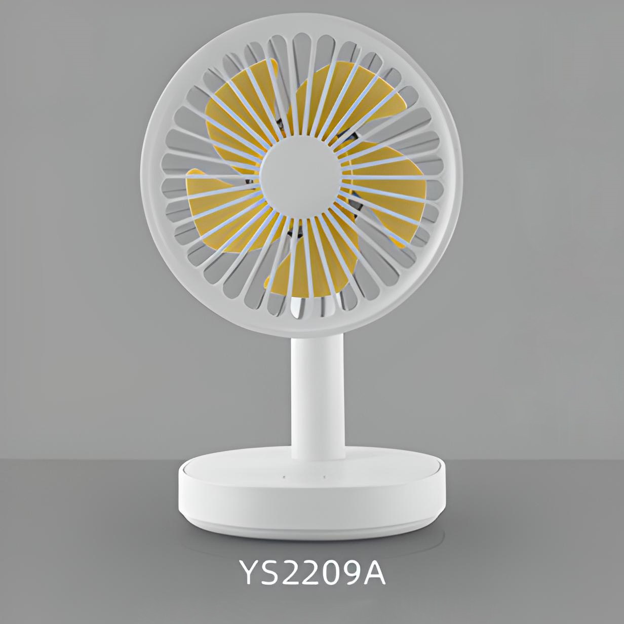 Quạt thông minh để bàn tích hợp với đèn ngủ hiệu HOTCASE Yase YS-2209A - 3 mức tốc độ gió, hoạt động lên lên đến 2h, lồng quạt điều chỉnh nghiêng góc 65 độ, xoay đảo gió - Hàng nhập khẩu