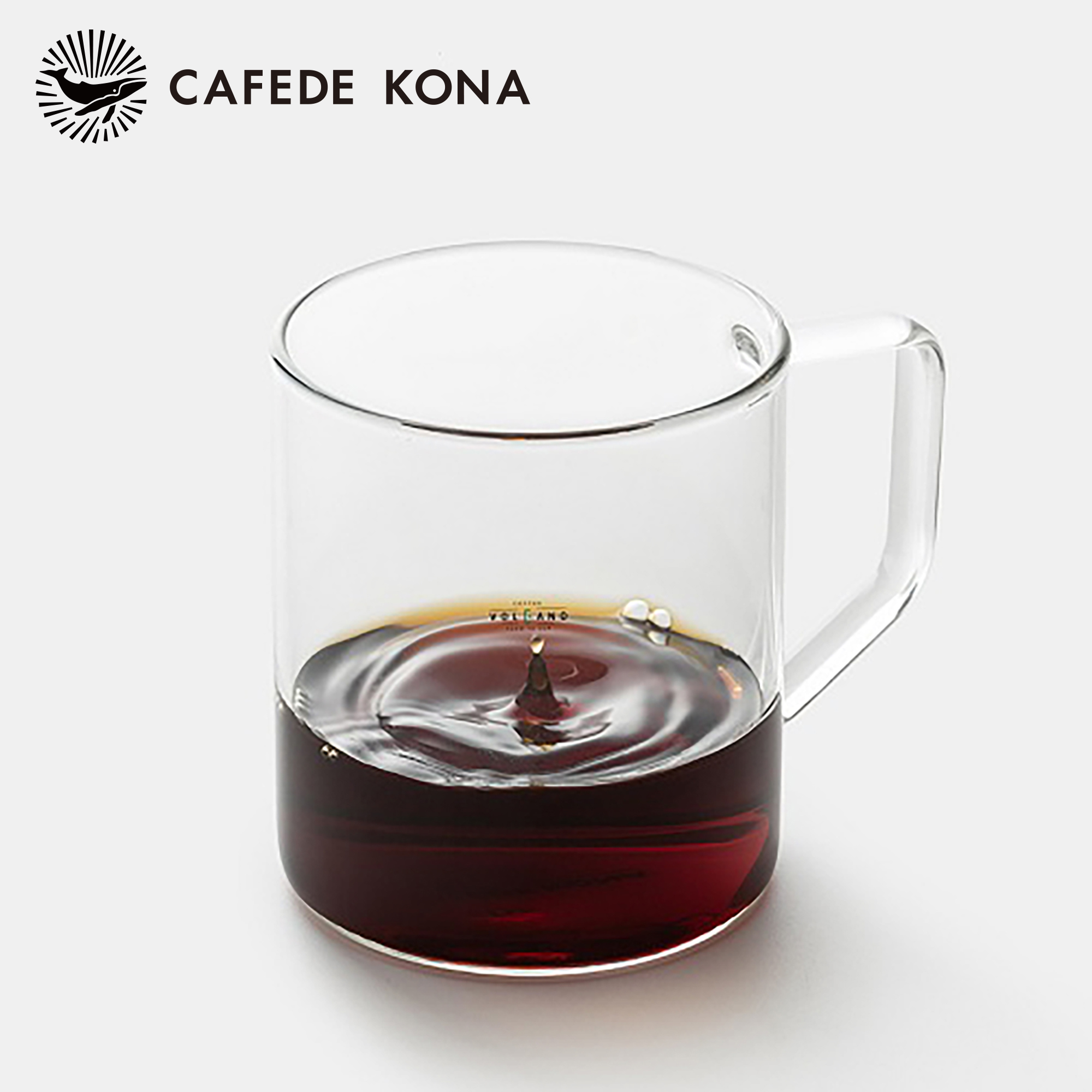 Ly thủy tinh uống trà cà phê 360ml CAFE DE KONA