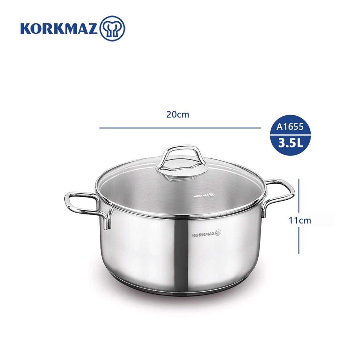 Nồi inox 18/10 Korkmaz Perla