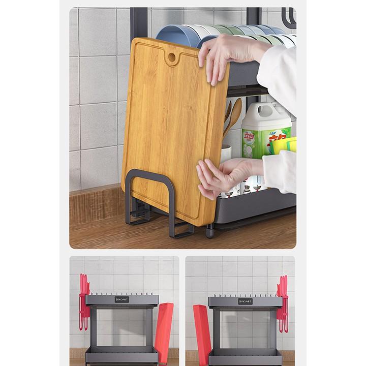 Kệ úp chén bát inox chống rỉ ; Kệ chén đa năng chất liệu inox chống rỉ sét - Công nghệ Nhật Bản - Sơn tĩnh
